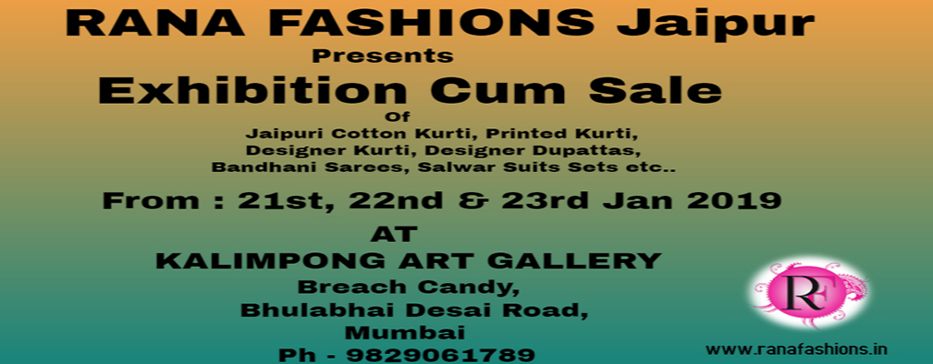 Exhibition Cum Sale By RANA FASHIONS Jaipur
