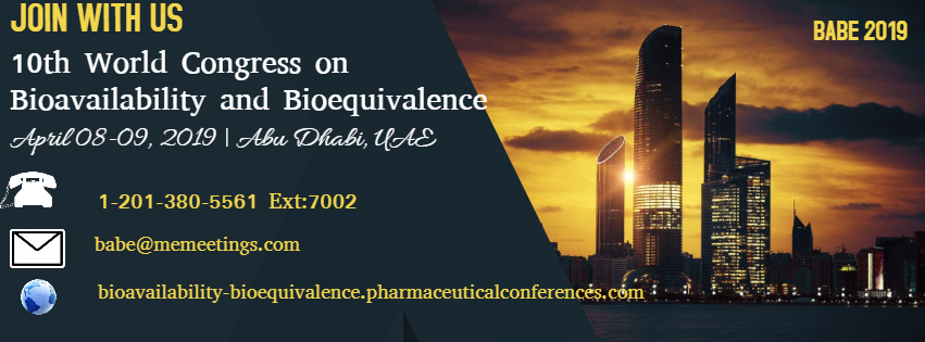 10th world congress on bioavailability and bioequivalence