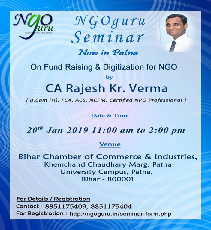 Seminar on NGO digitization and fund raising for NGO