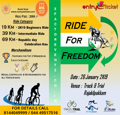 Ride For Freedom 2K19 - Entryeticket