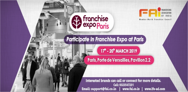 Participate in Franchise Expo at Paris