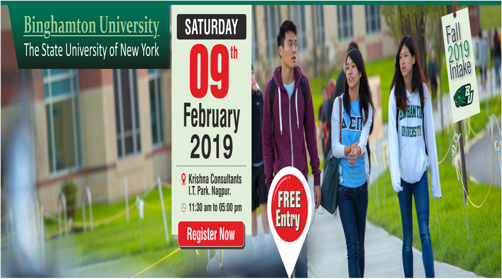 Meet Binghamton University, USA in Nagpur - 9th Feb 2019
