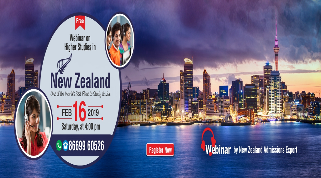 Study New Zealand Webinar - 16th February 2019