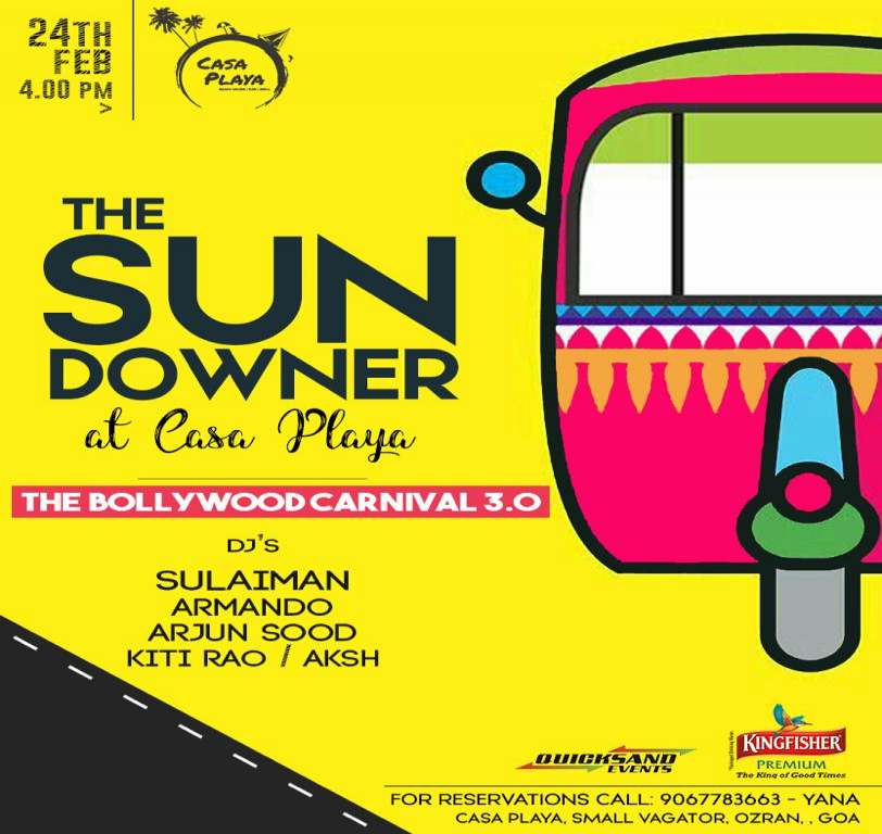The Sundowner at Casa Playa- Bollywood Carnival