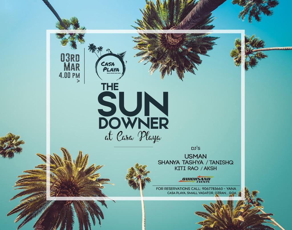 The Sundowner at Casa Playa 3rd March 2019