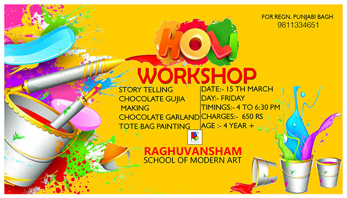Holi Workshop at Raghuvansham