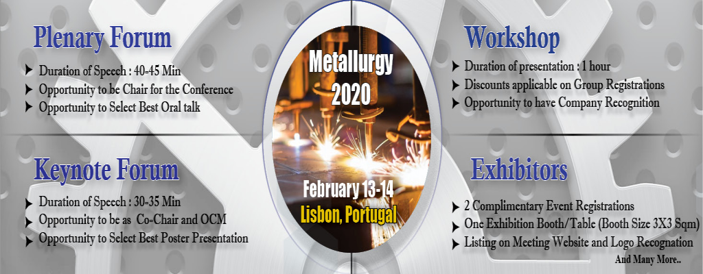 2nd World Congress on Mechanical, Metallurgy and Materials Science-2020