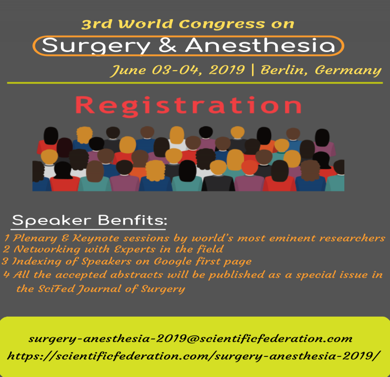3rd World Congress on Surgery & Anesthesia