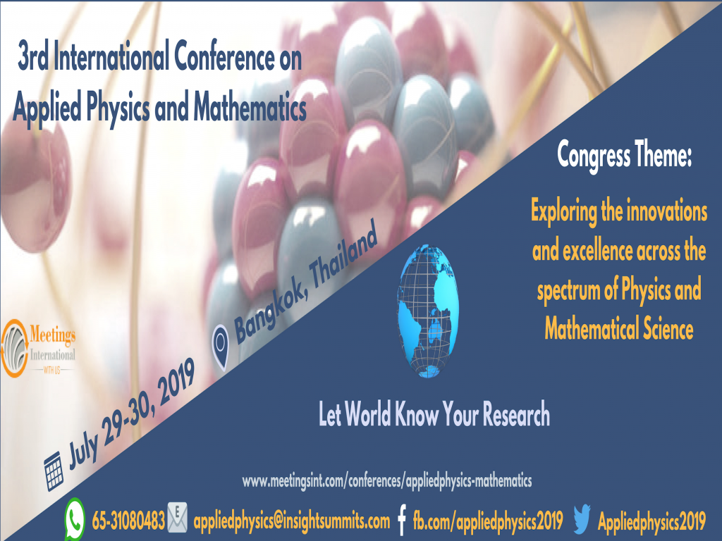 3rd International Conference on Applied Physics and Mathematics