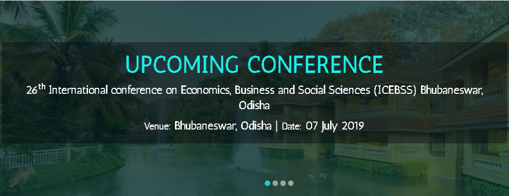 26th International conference on Economics, Business and Social Sciences