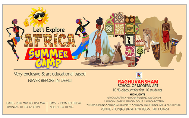 Summer Camp at Raghuvansham School of Modern Art