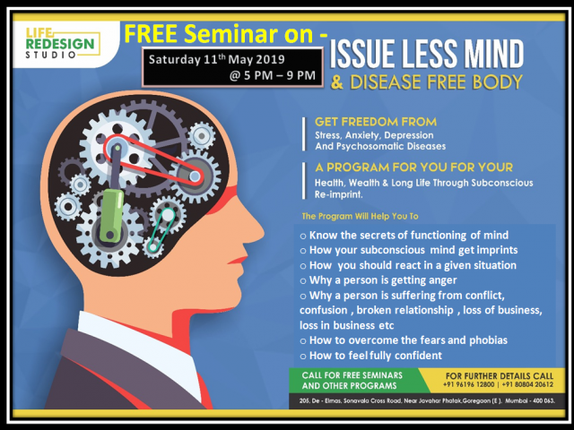 Issue-Less Mind & Disease Free Body Seminar