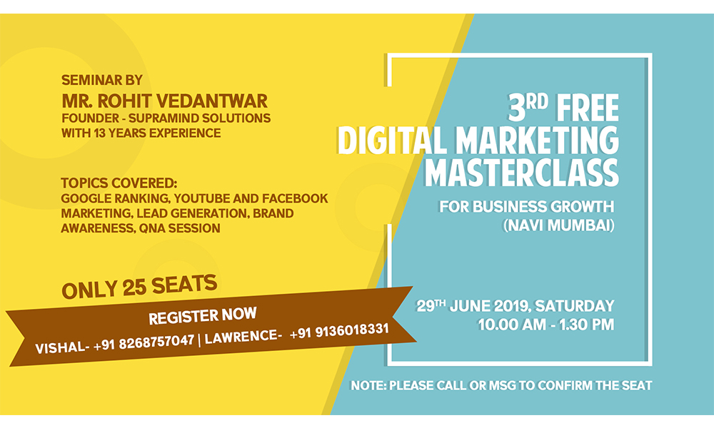 3rd Free Digital Marketing Masterclass for Business Growth