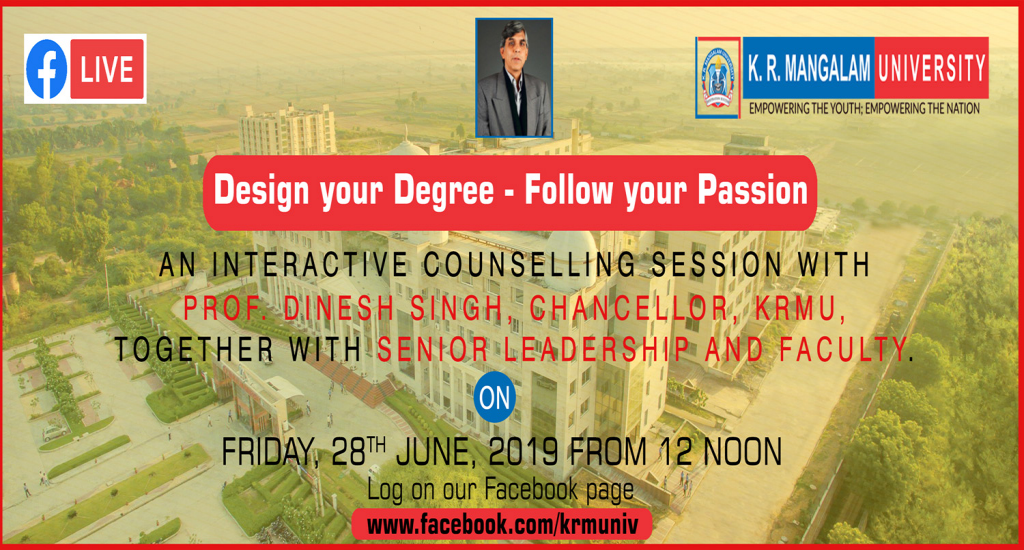 Counselling Session with Prof. Dinesh Singh, Chancellor, KRMU