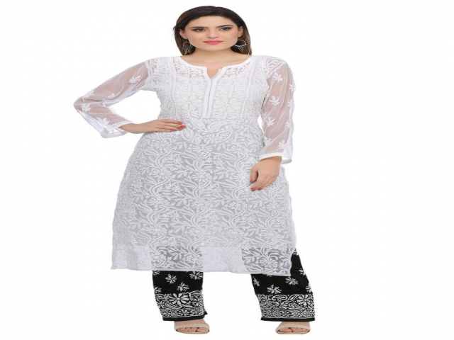 Shop Embroidery Chikankari Kurtis Online At Best Prices