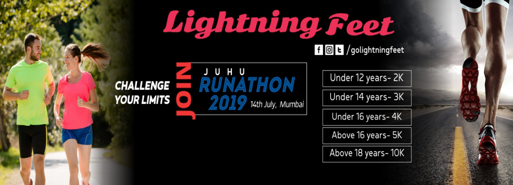 Lightning Feet JUHU RUNATHON 2019
