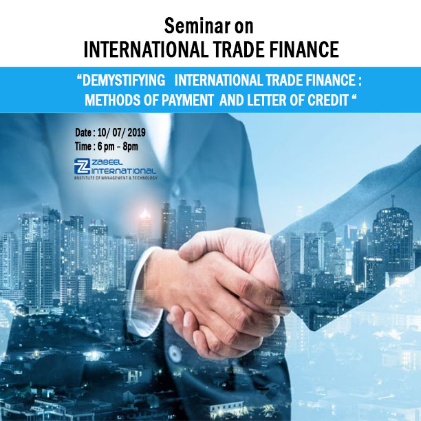Free seminar on International Trade Finance