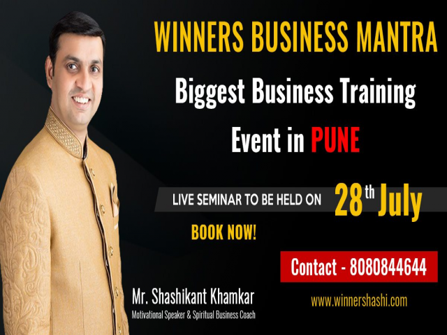 Biggest Business Training Event in Pune by Shashikant Khamkar.