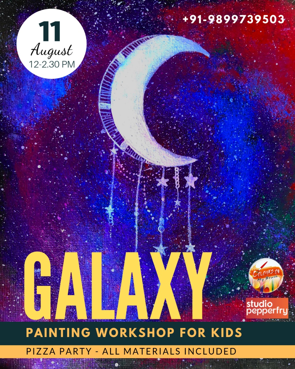 Galaxy Painting workshop for Kids!