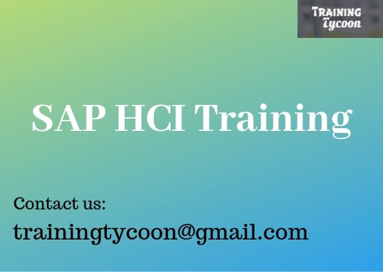 SAP HCI Training | SAP HANA Cloud Integration Online Training
