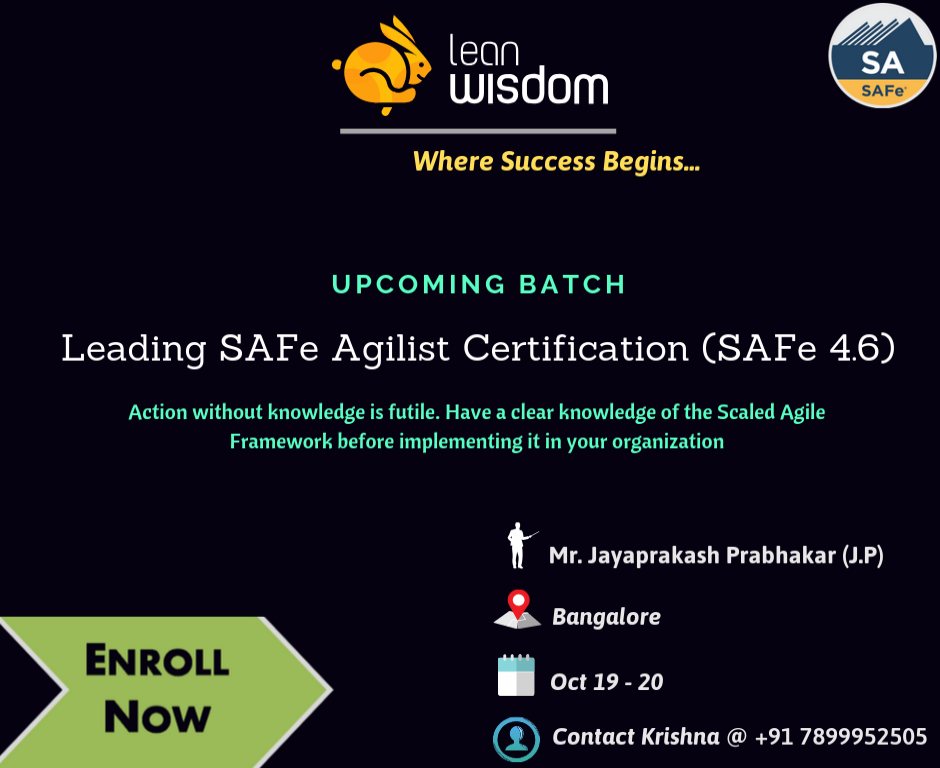SAFe Agile Certification in Bangalore