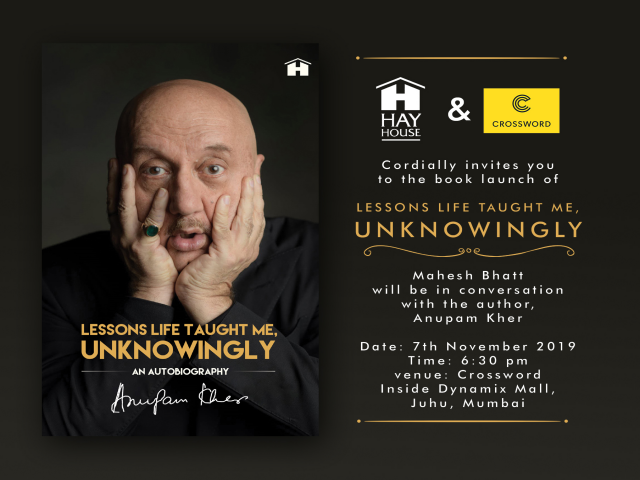 Anupam Kher's book launch, 'Lessons Life Taught Me, Unknowingly'