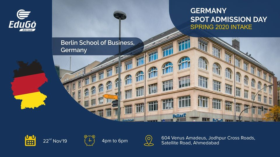 Germany Spot Admission Day - Spring 2020 Intake
