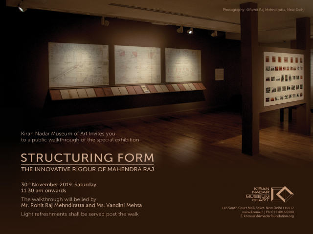 Public Walkthrough of  'Structuring Form - The Innovative Rigour of Mahendra Raj