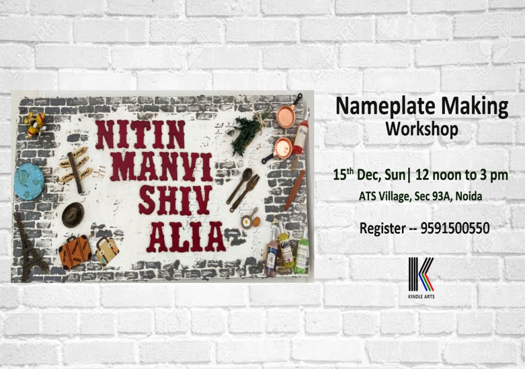 Name Plate Making Workshop | Kindle Arts