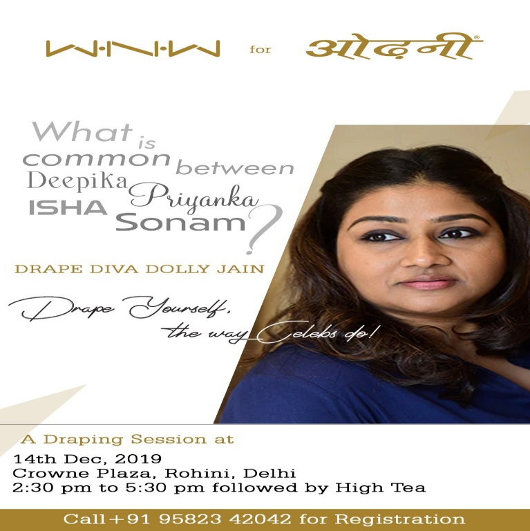 Saree Draping Session by Celebrity Drape Artist Dolly Jain