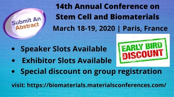 14th Annual Conference on Stem Cell and Biomaterials