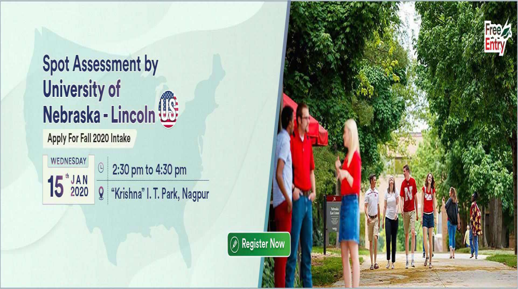 Meet & Apply to University of Nebraska - Lincoln, USA on 15th Jan 2020
