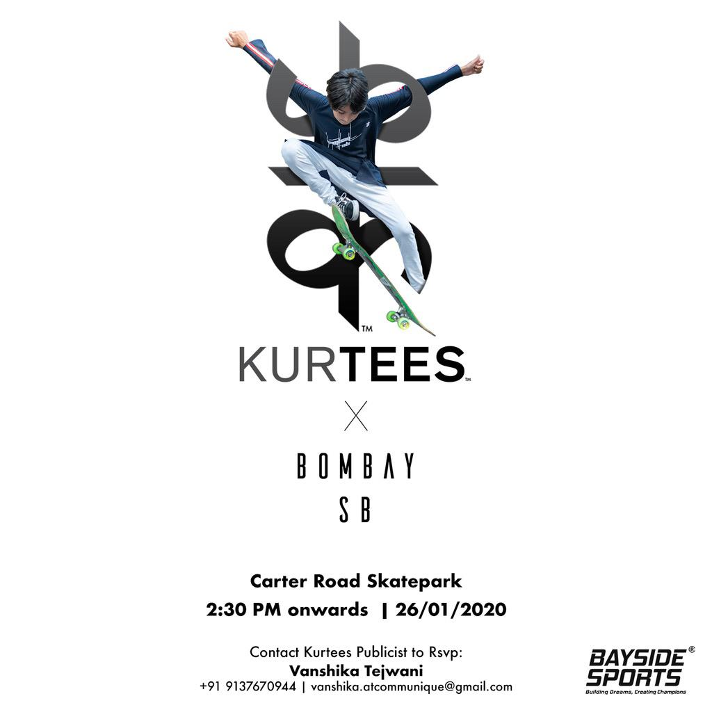 KURTEESxBombaySB hosts the first ever Skateboarding Masterclass for kids by kids