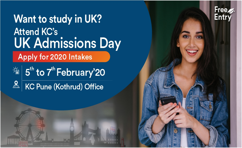 Attend UK Admissions Day at KC Pune - 5th to 7th Feb 20
