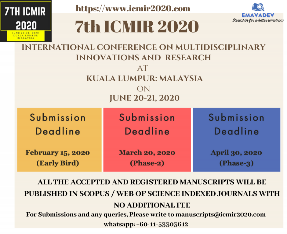 International Conference on Multidisciplinary Innovations and Research
