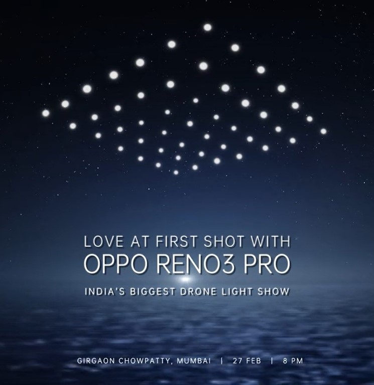 OPPO to light up Mumbai skyline with biggest Drone Fly Light Show in India