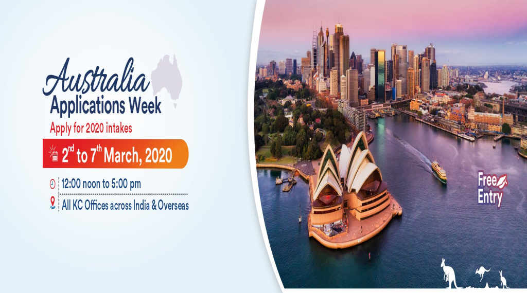 Australia Applications Week from 2nd to 7th March 20 at KC Nagpur