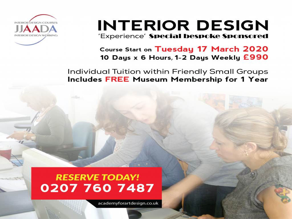 Interior Design Special Bespoke Sponsored Experience Course