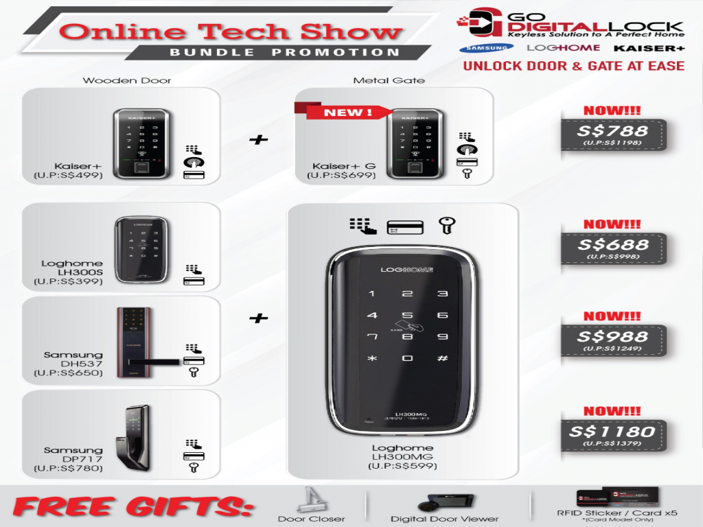 ONLINE TECH SHOW DIGITAL LOCK BUNDLE DEALS 2020 SINGAPORE