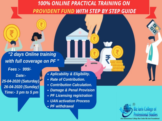 Practical Online Training with full coverage on Provident Fund