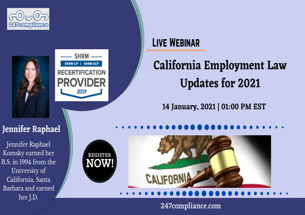 California Employment Law Updates for 2021