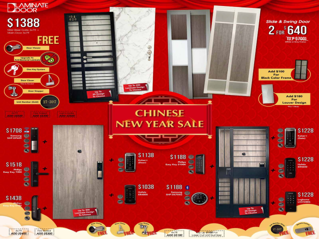 Chinese New Year Sale 2021 for Door, Gate and Digital Lock