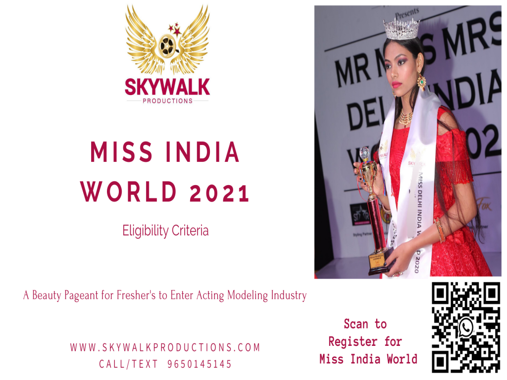 Miss India World Eligibility 2021