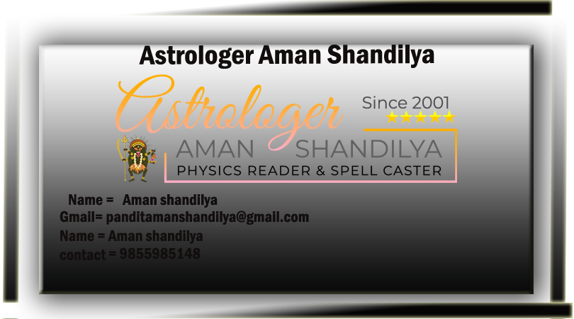 Astrologer Aman Shandilya ji - Free online astrology prediction