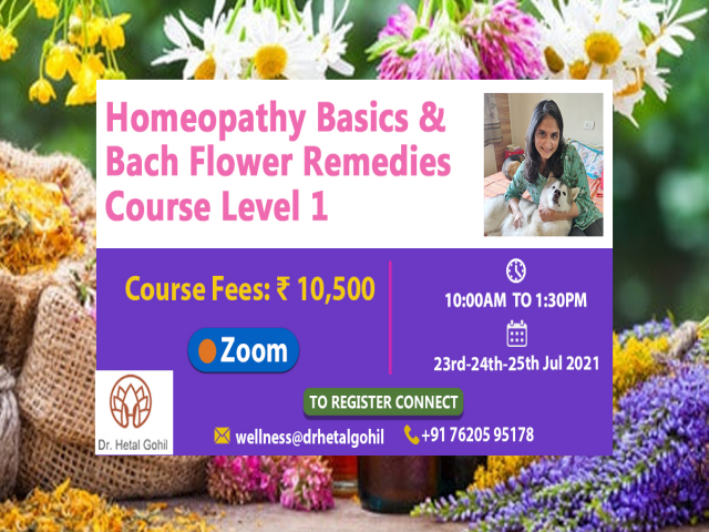 Homeopathy Basics & Bach Flower Remedies Course Level 1