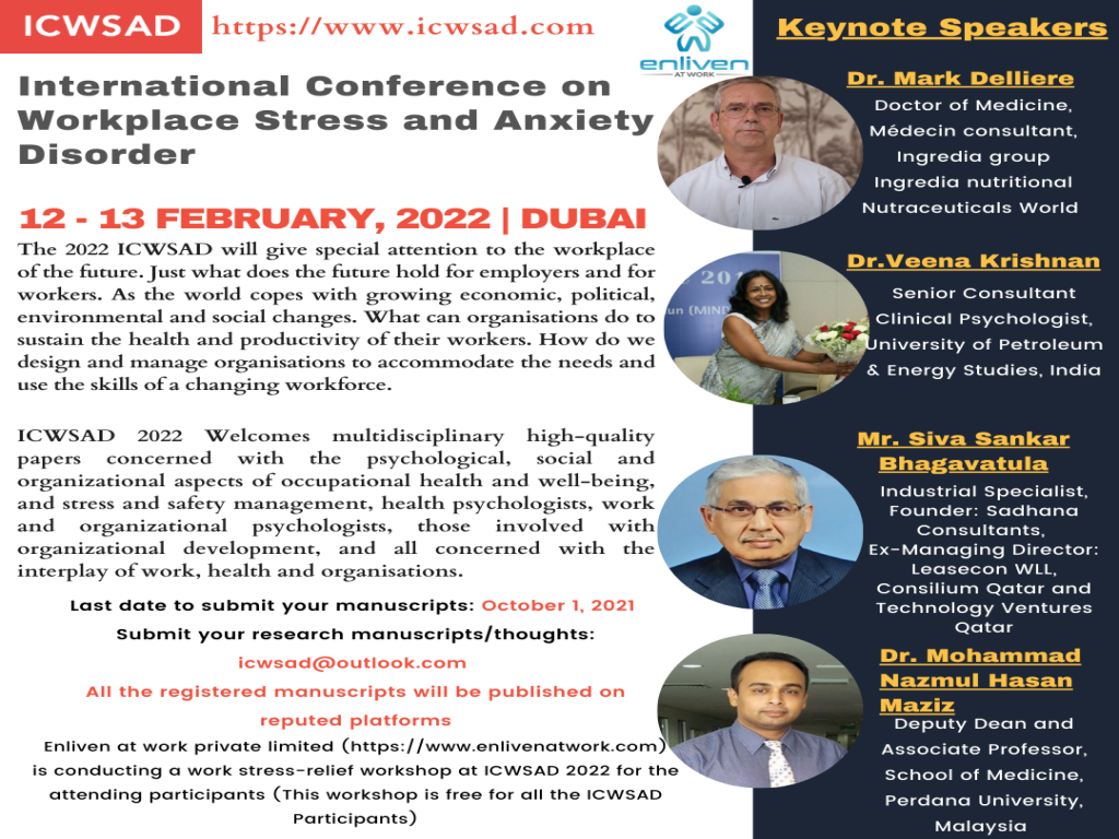 Scopus/Web of Science Indexed Publication International Conference On Workplace