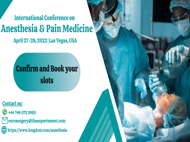 International Conference on Anesthesia and Pain Medicine