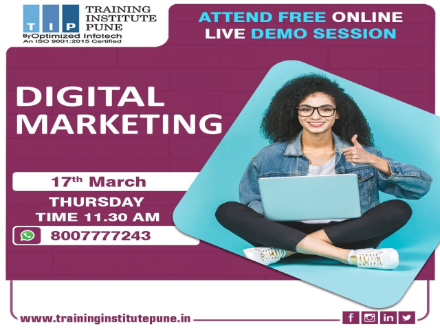 Join Free Online Digital Marketing demo Session By Training Institute Pune
