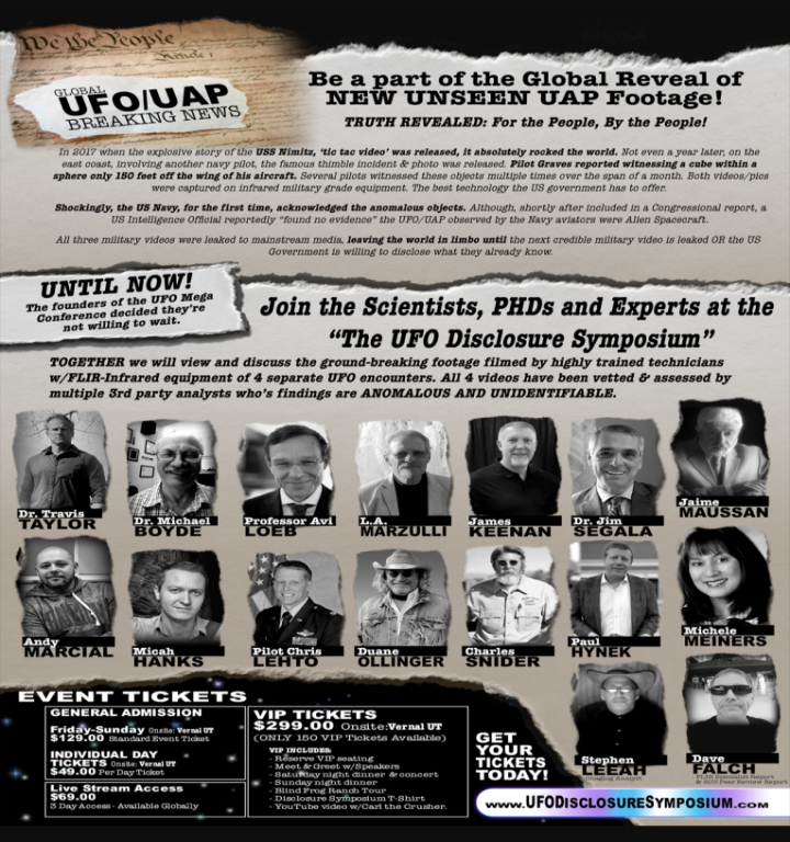 The UFO Disclosure symposium