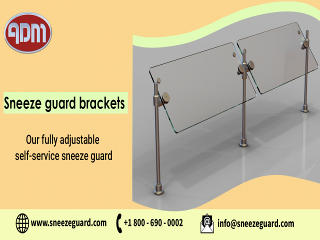 Sneeze Guard Brackets | Food Guard | ADM Sneezeguards